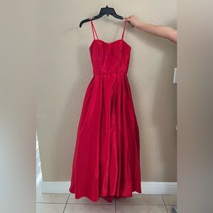 Betsy & Adam Red Prom Dress